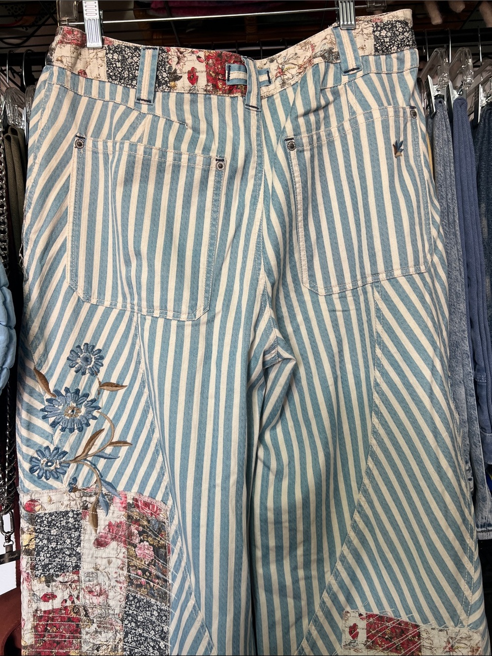 Free People:Runyon Hand Stitch Patched Pant| NWT - Picture 9 of 13